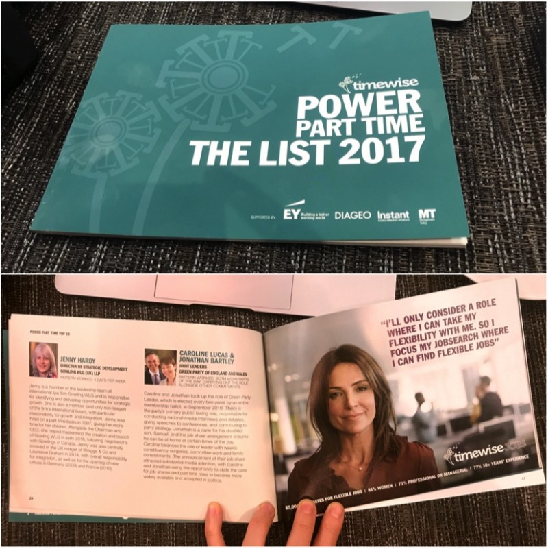Timewise Foundationが毎年実施しているキャンペーン”POWER PART TIME 50”。フレキシブルで高付加価値な働き方をするビジネスリーダーを50名選出し、WEBや冊子で紹介している