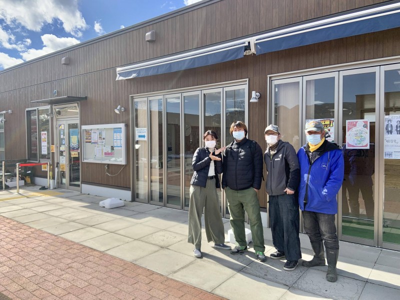 臼山さん追加①大船渡でのインターン時代の写真(写真左)