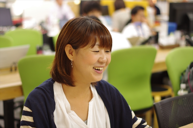 NPO法人ETIC.諸希恵さん。ETIC.のオフィスにて。