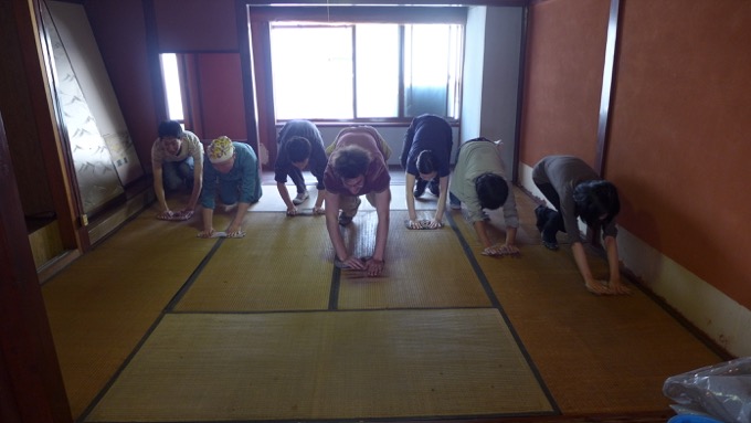 雑巾持参でおくりいえ