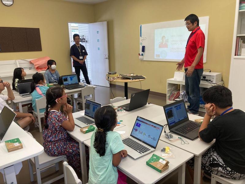 2023年8月撮影、プログラミング教室