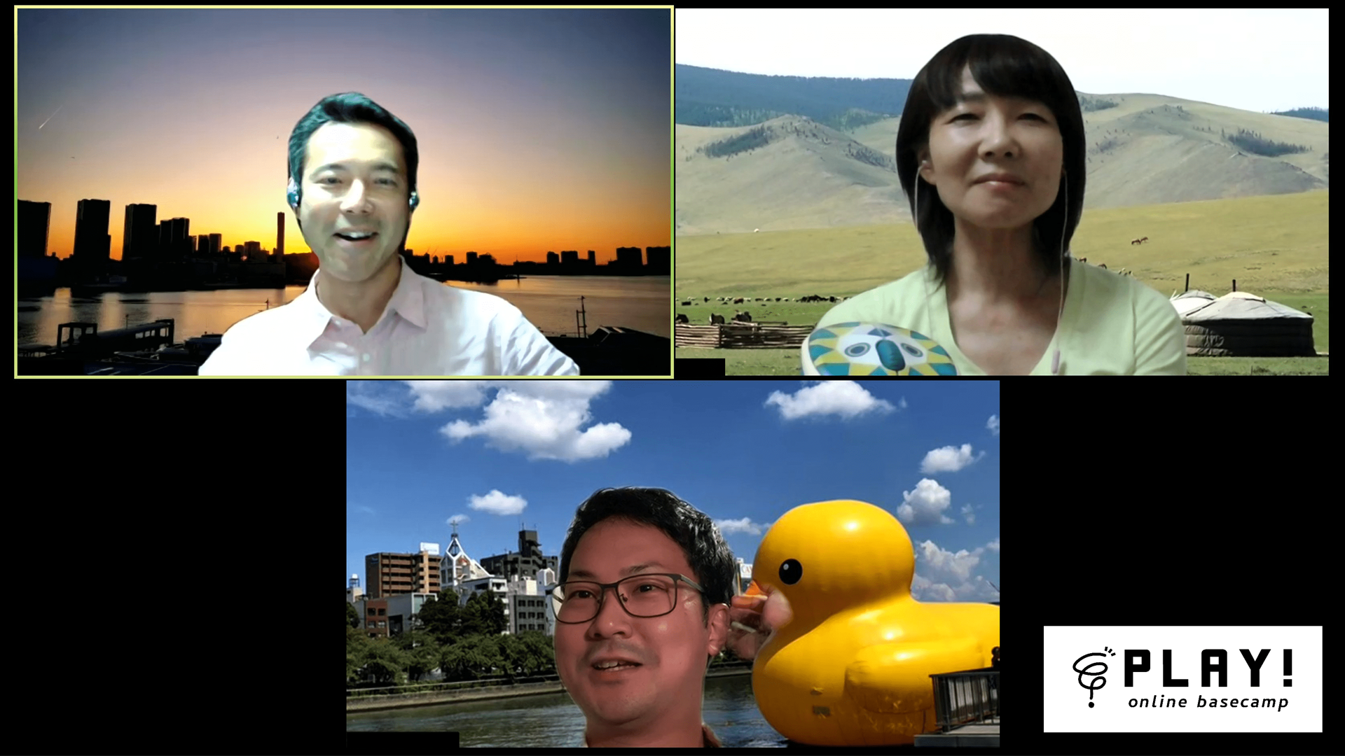 PLAY!コーチ登壇者3名の写真