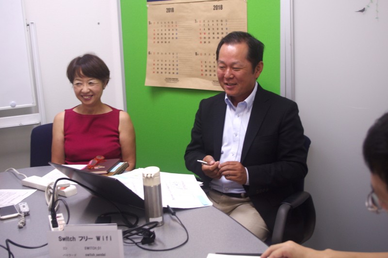 Switch高橋さんと事務局長の今野さん
