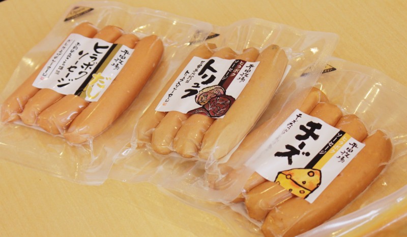 社長がトリュフが好きすぎて作った、トリュフソーセージも!