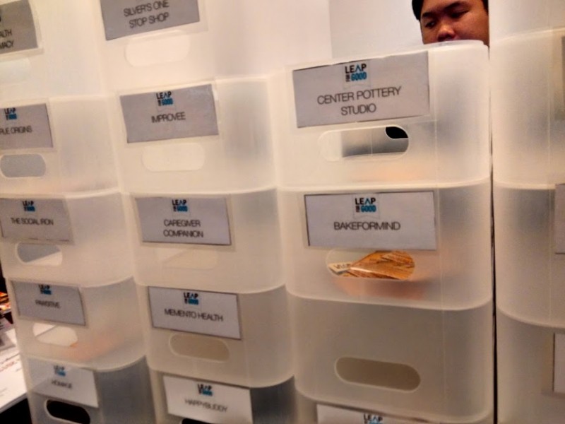 一般来場者用、ビジネスコンテスト投票箱