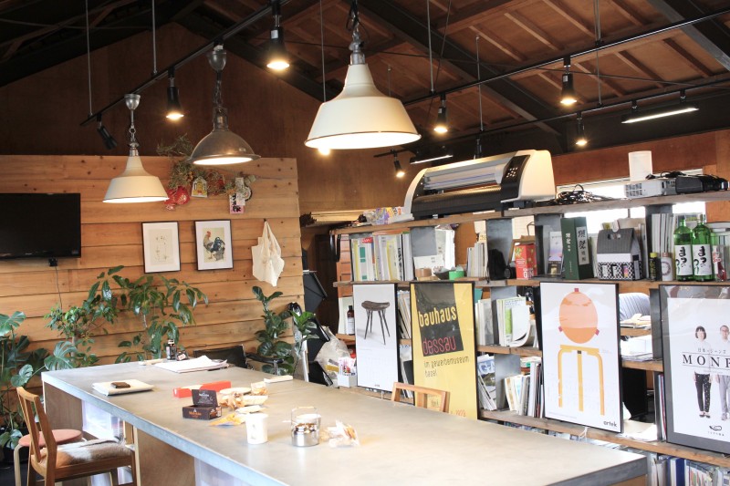 普段、作業場として開放しているというオフィスの一角