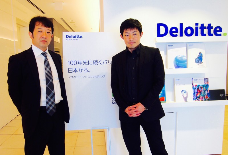 CSR ・SDGs推進室長、田瀬和夫氏(右)とシニアマネジャー、小國泰弘氏(左)