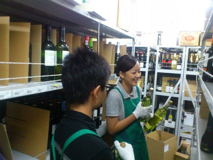 インターンシップ中の学生