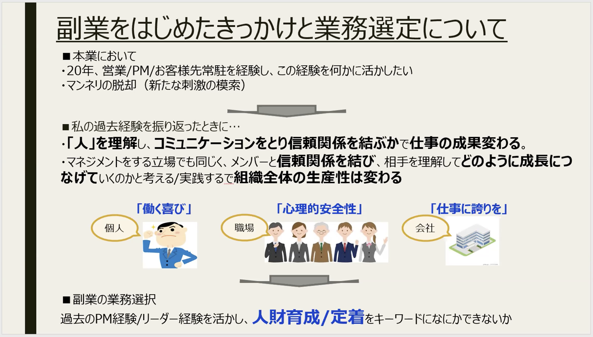 志岐さんのスライド1枚目