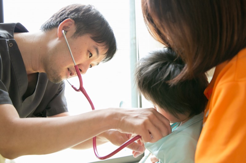 デイサービスでの往診（荒木