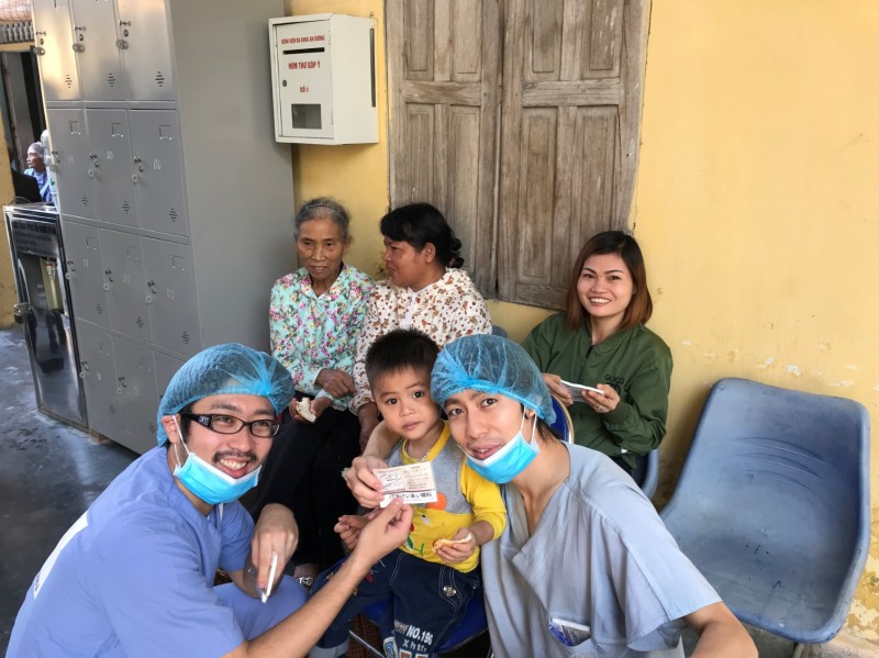 子どもとトリミング後