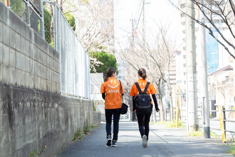 訪問看護に行く道中