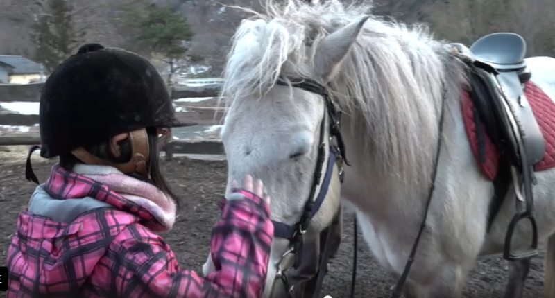 黍原3(馬とこども)