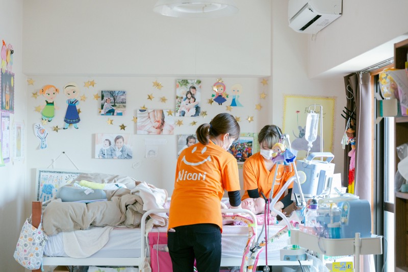 訪問看護中の様子