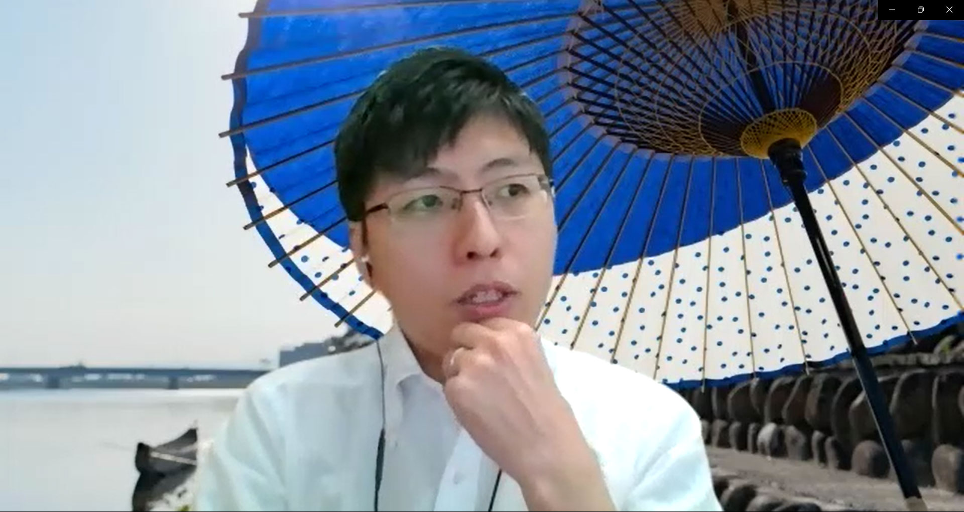 オンライン取材中の南田さん