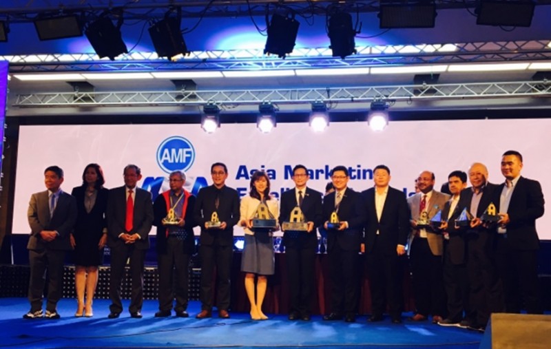 (キャプション:アジア・マーケティング3.0アワード 大賞の様子)