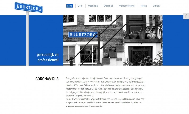 ビュードゾルフのホームページにはコロナウイルスに対する同社のスタンスがわかりやすく記載されている