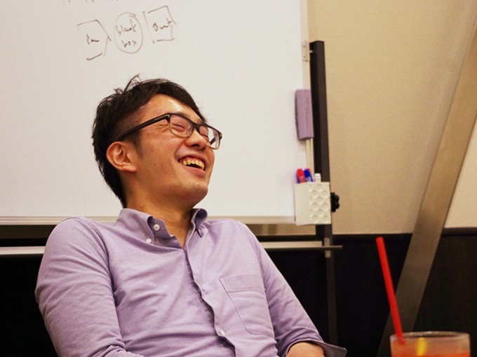 対談での笠原さん 対談での笠原さん