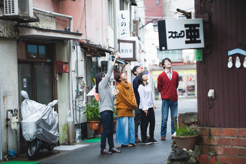 タウンウォーキングの風景